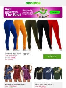 Women’s High Waist Leggings – Full Length With Elastic Tummy Control Pants S-3XL and More