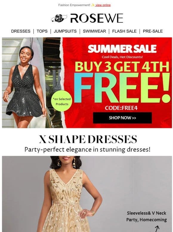 X shape dresses: Stay Fashionably Informed!