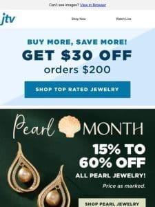 You can save $50 on your pearl purchase!