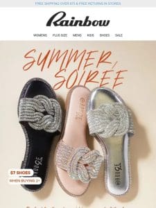 Your Summer Footwear， Glamified!   From $7 ���