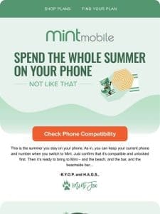 Your phone has a place in the sun and on Mint