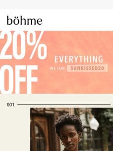 You’ve Got Mail: 20% OFF EVERYTHING