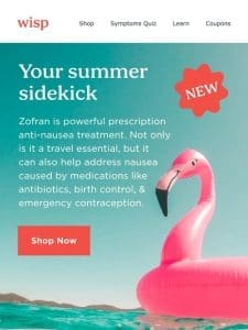 Zofran: Stay cool， calm， & nausea free  ️