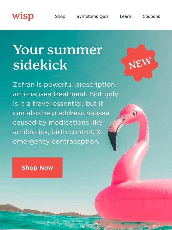 Zofran: Stay cool， calm， & nausea free  ️