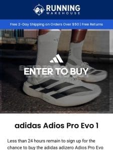 adidas Adios Pro Evo 1 – Last Day to Enter