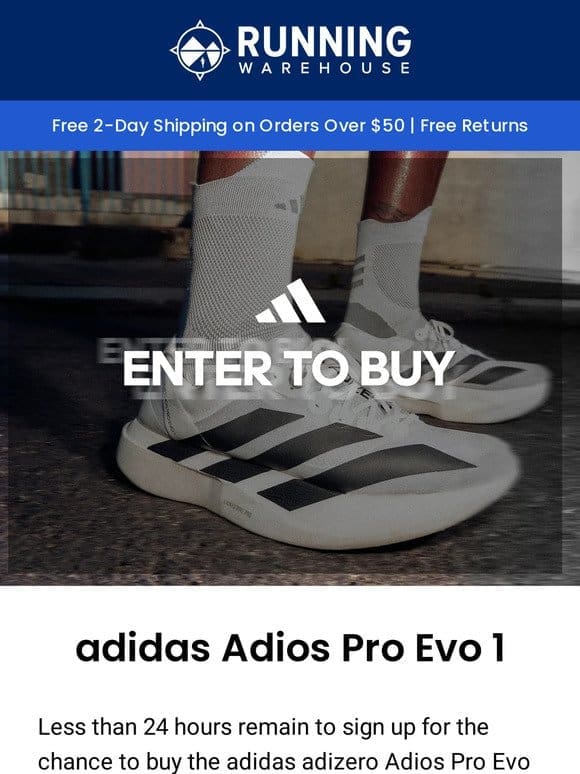 adidas Adios Pro Evo 1 – Last Day to Enter