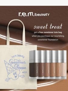 *free* sweetener totes with sweetener foundation ?