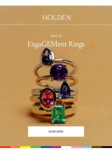 get engaged with colorful gems