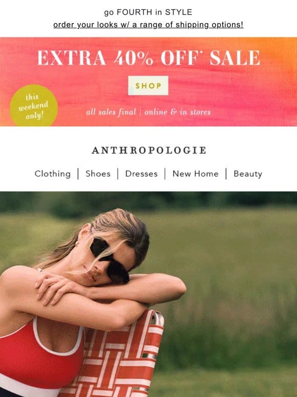 heating up: EXTRA 40% OFF SALE!