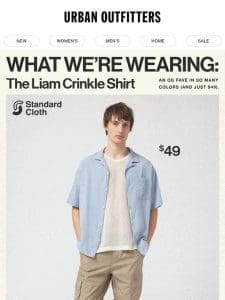 how we wear the Liam Crinkle Shirt ?