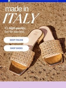 made in italy (and all for less) ?