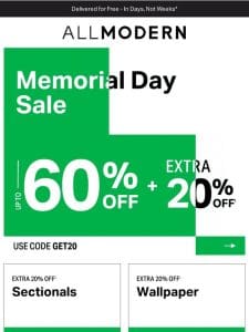 memorial day sectional clearance ? up to 60% off ?????? ???