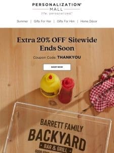 — Your 20% Off Coupon Expires Soon
