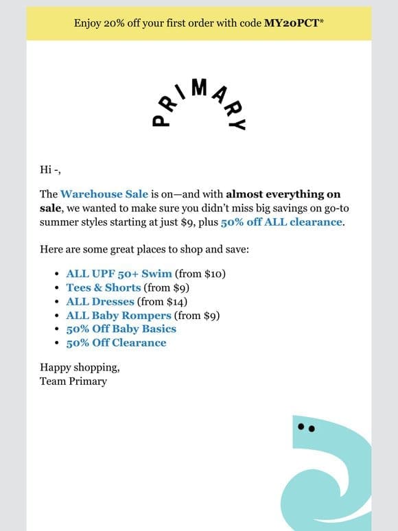 —， this is how to shop our Very Big Warehouse Sale!