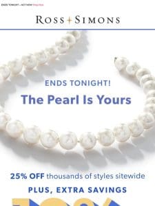 ⏰ Time’s tickin’ to get an EXTRA 10% OFF all pearl jewelry!
