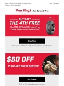 ⏰LAST DAY TO SAVE on Cooper Tires with FREE INSTALL!⏰