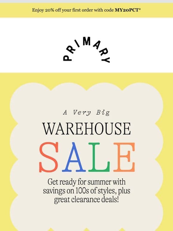 ☀️ Summer Steals in the Warehouse Sale ☀️