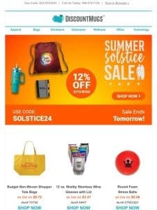 ☀️ Sunshine & Savings: 12% Off Sitewide