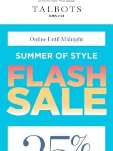 ⚡ FLASH SALE ⚡ 25% off ENTIRE SITE