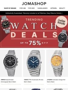 ⚡ TRENDING WATCH DEALS ⚡ ENDING SOON