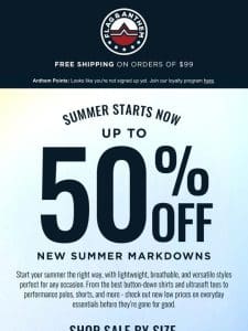 ➤ SUMMER SALE: Up to 50% Off