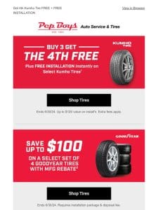 ⭕ JUNE TIRE SAVINGS are here! See inside for details >>>