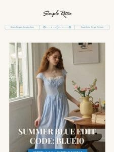 【10% OFF】Summer Blue Edit