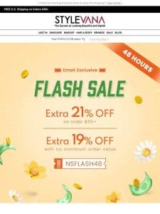 ️LAST CALL: EXTRA 21% OFF!