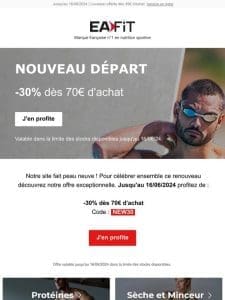 ️‍♀️[-30% sur tout] | Nouveau départ : offre exceptionnelle