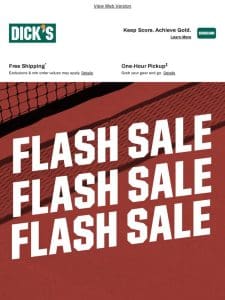 1-Day Flash Sale starts NOW! Don’t miss up to 50% off deals