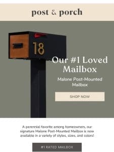 #1 Rated Modern Mailbox