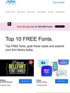 10 FREE Fonts!