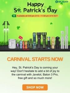 10+ New items | St. Patrick’s Day Carnival is Live NOW!