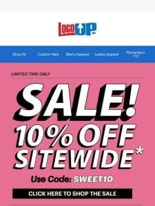 10% OFF SITEWIDE LIVE NOW | CLICK FOR CODE