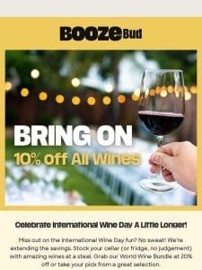 10% Off All Wine & Champagne + FREE Shipping over $200