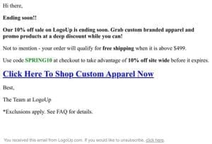 10% Off Custom Apparel + Free Shipping | Ending Soon