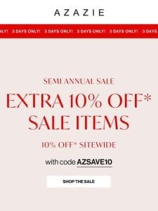 10% Off Sitewide + an Extra 10% Off Sale Items