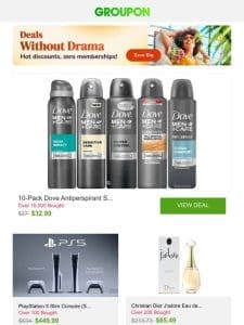 10-Pack Dove Antiperspirant Spray Deodorant For Men and More