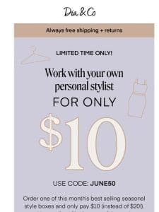 $10 Styling (A $20 value) is BACK!
