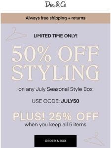 $10 Styling is BACK but not for long!