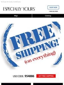 100% FREE Shipping   Today Only!