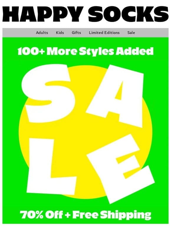 100+ More Styles Added to Our Big Sale!