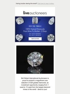 100% Natural Diamonds From Mine To Market – 2 Days | Bid Global