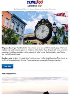 $109-$139—Charleston-area hotel w/parking， 45% off