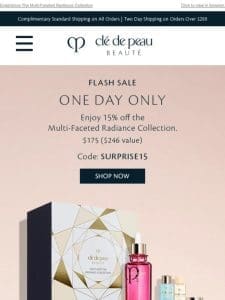 15% Off Flash Sale For Just One Day