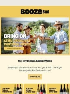 15% off any 3 iconic Aussie wines