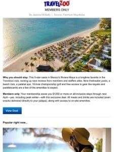 $1789—Fairmont Mayakoba: all-inclusive stay for 3 nights