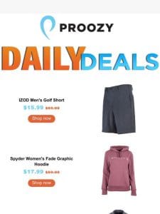 $18 Canada Weather Gear Hoodie | $9 + FS Three Sixty Six Women’s Golf Polo | $16 Nike 3-Pack Belts & More!