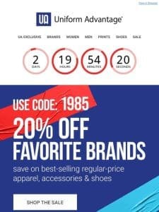 1985 SALE! 39 years of UA ?