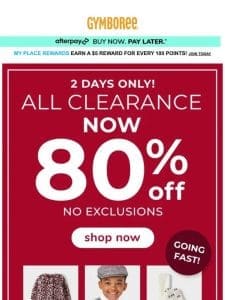 2-DAYS ONLY! ALL Clearance 80% OFF!